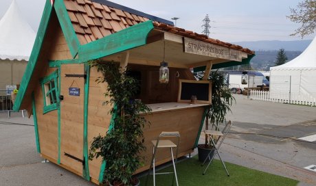 Création d'un abri de jardin en bois sur mesure et insolite à Chambéry - Structures Bois & Compagnie