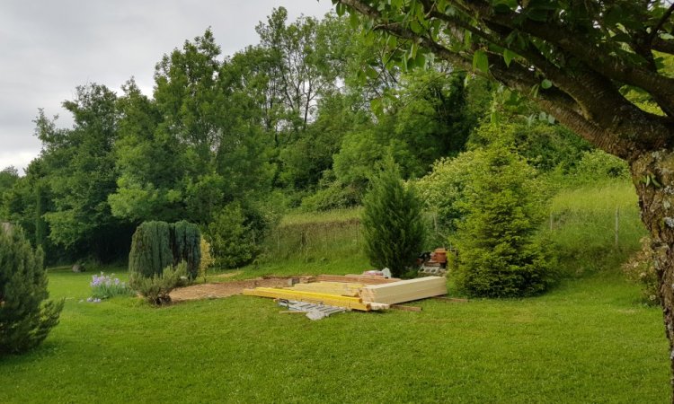 Abri de jardin chalet en bois Mélèze à St Alban Leysse en Savoie