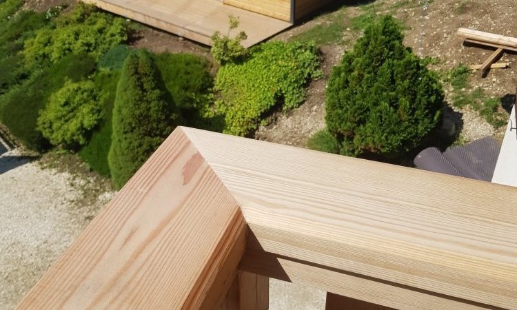 Rénovation d'un balcon en mélèze en Haute Savoie